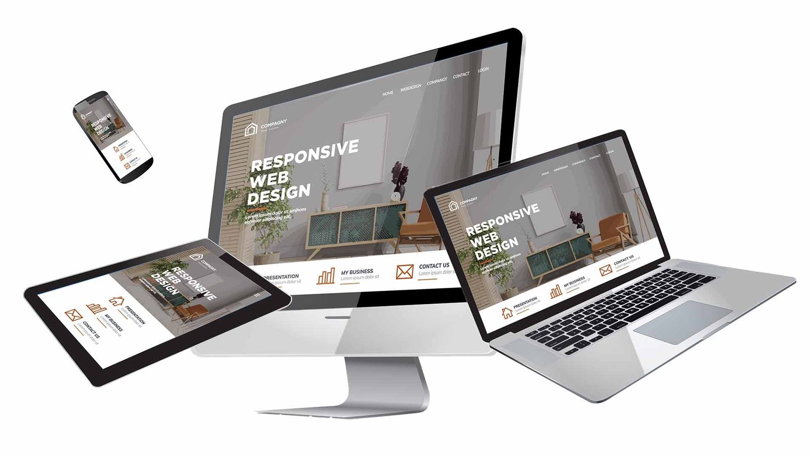 Resposnive website design on multiple websites